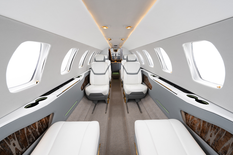 Amura,AmuraWorld,AmuraYachts, La cabina de pasajeros del Citation CJ3 es de un diseño totalmente nuevo.