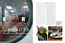 August e´s Exquisite Texan Nouveau Cuisine - Fabiola Galván Campos