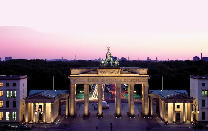 The Brandenburg Gate, a colossal welcome to the Berlin city.