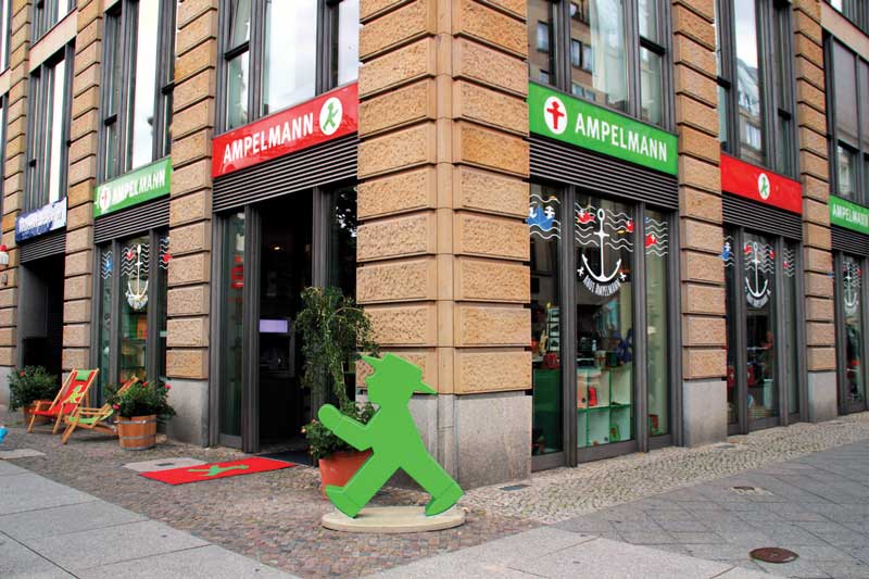 Ampelmännchen shop in Berlin..