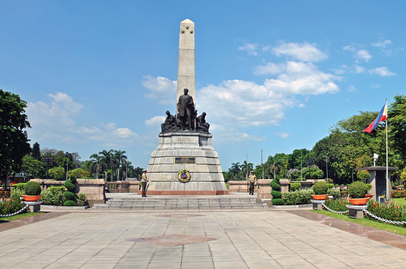 Monumento a José Rizal en Parque Luneta.
