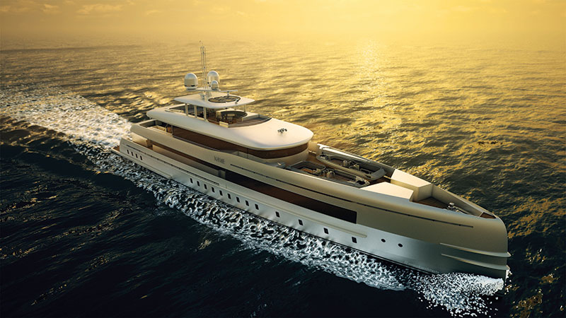 Amura,Heesen Home is powered by two MTU 805hp diesel-electric engines, reaching 16.3 knots. 