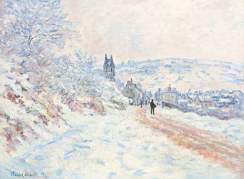 Amura,AmuraWorld,AmuraYachts, La ruta de Vétheuil, effet de neige, 1879. Vendido por 11’447,500 de dólares.
