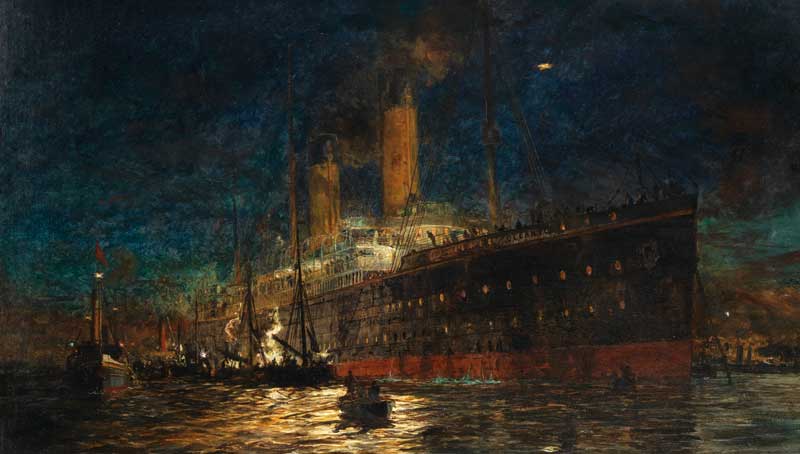 Amura,AmuraWorld,AmuraYachts, <em>The White Star liner Oceanic</em> (II), William Lionel Wyllie (1851-1931). Estimación 12,000-14,000 libras.