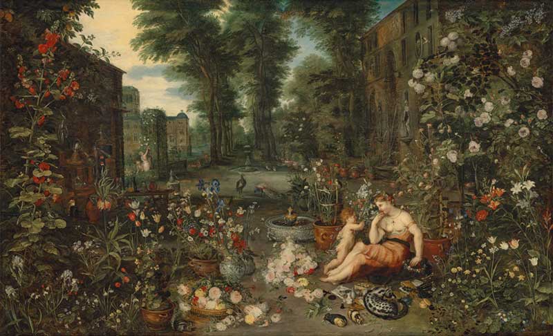 Amura,AmuraWorld,AmuraYachts, Jan Brueghel el Joven (1601-1678), <em>Los cinco sentidos: vista, olfato, oído, gusto y tacto </em>(<em>olfato</em> ilustrado). Estimado: 4’000,000-6’000,000 de dólares.