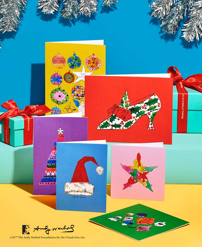 Amura,AmuraWorld,AmuraYachts, Las tradicionales tarjetas de Navidad diseñadas por Andy Warhol.