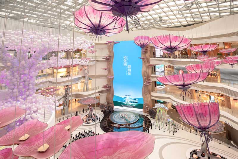 Amura,AmuraWorld,AmuraYachts, El mall Haikou es uno de los s dos escenario de Watches and Wonders 2023.