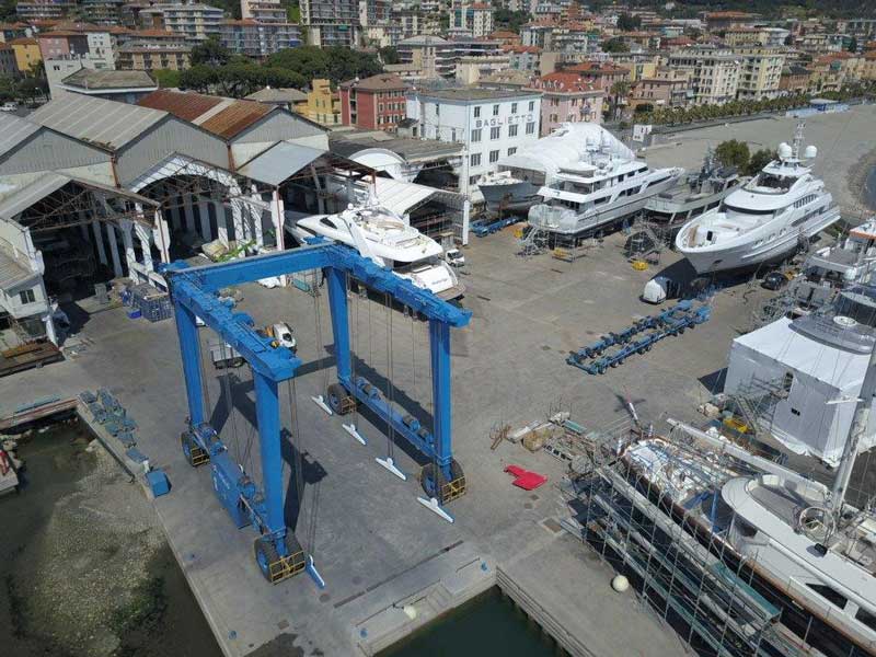 Amura,AmuraWorld,AmuraYachts, Instalaciones de Lusben en Viareggio.