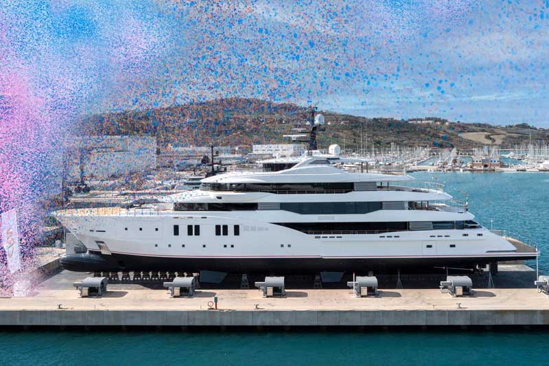 Amura,AmuraWorld,AmuraYachts, El CRN M/Y 139 fue bautizado en una ceremonia privada.