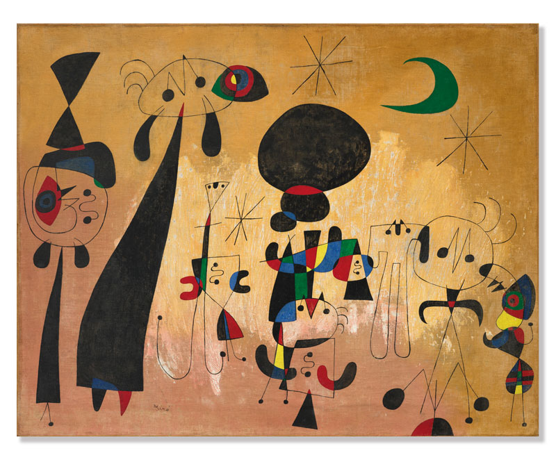 Amura,AmuraWorld,AmuraYachts, Joan Miró (1893-1983), <em><i>Pintura (femmes, lune, étoiles)</i></em>, 1949. Vendido por 20’750,000 €.