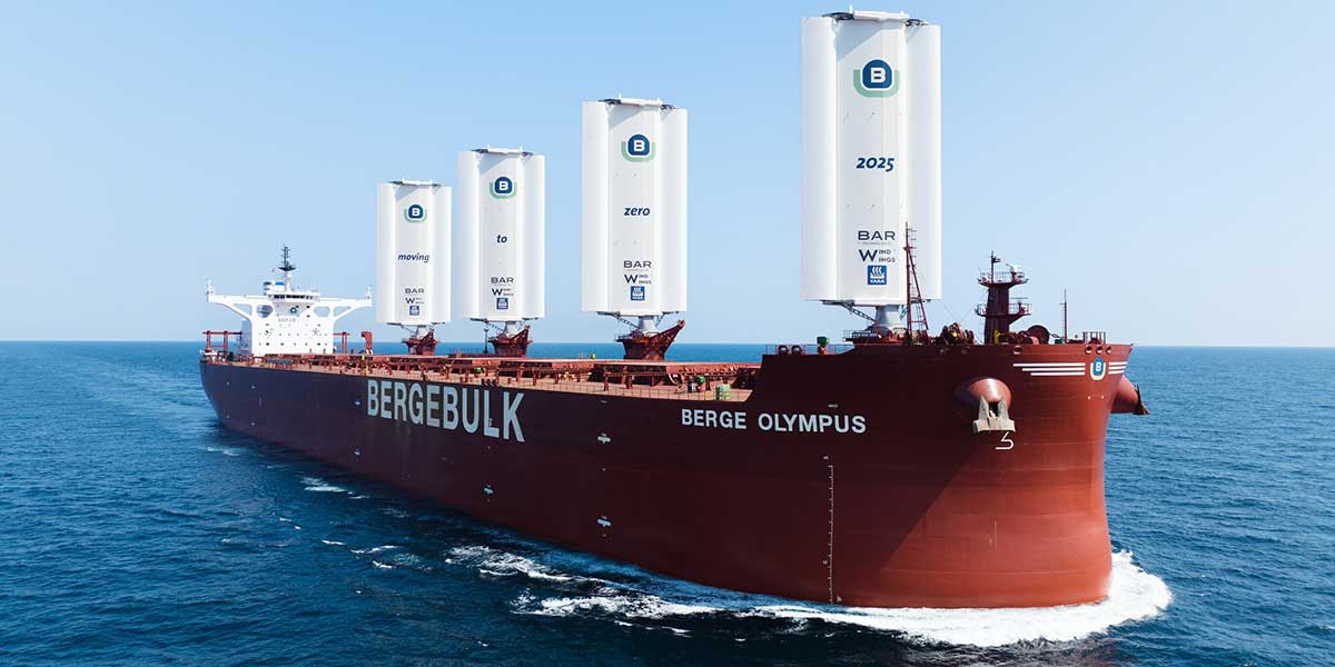 Berge Olympus, el buque a vela más potente del mundo