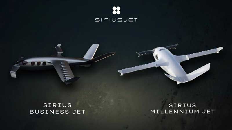 Amura,AmuraWorld,AmuraYachts, Sirius Jet presentará dos versiones: Sirius Business Jet y Sirius Millennium Jet.