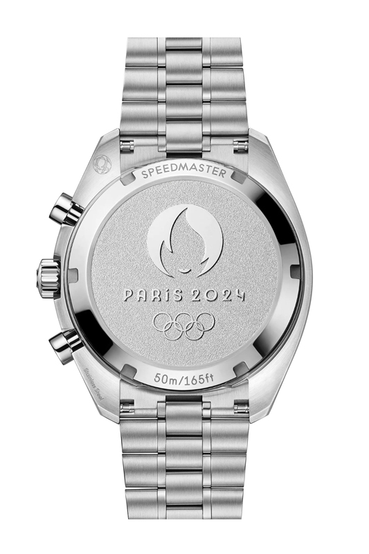 Amura,AmuraWorld,AmuraYachts, El logotipo de los Juegos Olímpicos París 2024 está grabado en el reverso del reloj.