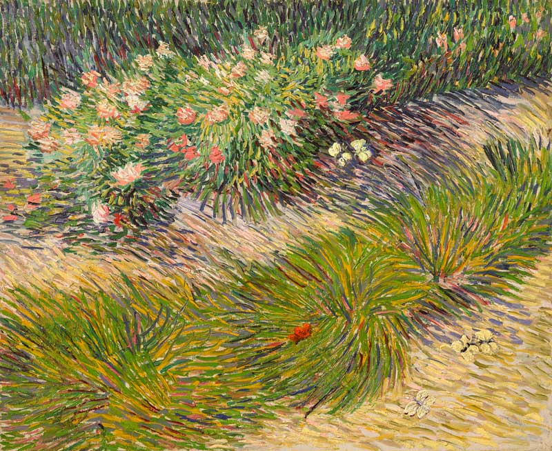 Amura,AmuraWorld,AmuraYachts, Vincent van Gogh (1853-1890), <em><i>Coin de jardin avec papillons</i></em>, 1887. Vendido por 33’185,000 USD.
