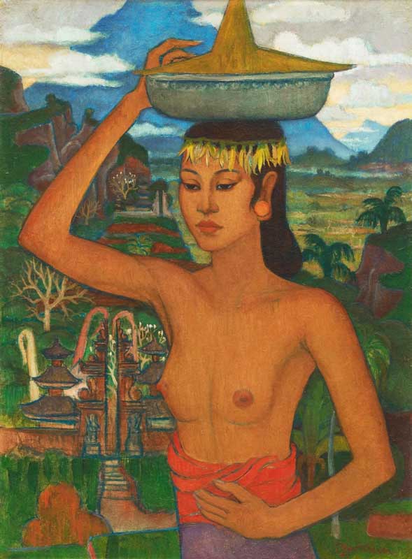 Amura,AmuraWorld,AmuraYachts, Theo Meier, <em><i>Nyoman Lumbang con ofrenda</i></em>, 1944.