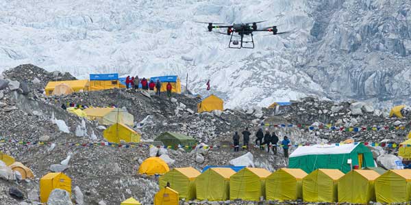 Drones para salvaguardar el Everest