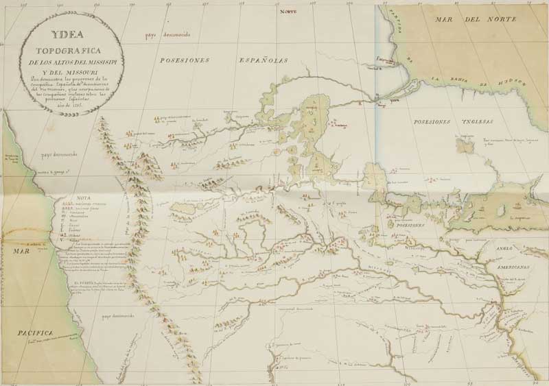 Amura,AmuraWorld,AmuraYachts, Mapa de finales del siglo XVIII de Antoine Soulard, que sirvió como fuente clave de la expedición de Lewis y Clark de 1804-06, alcanzó 1.7 millones de dólares en una subasta en 2023.