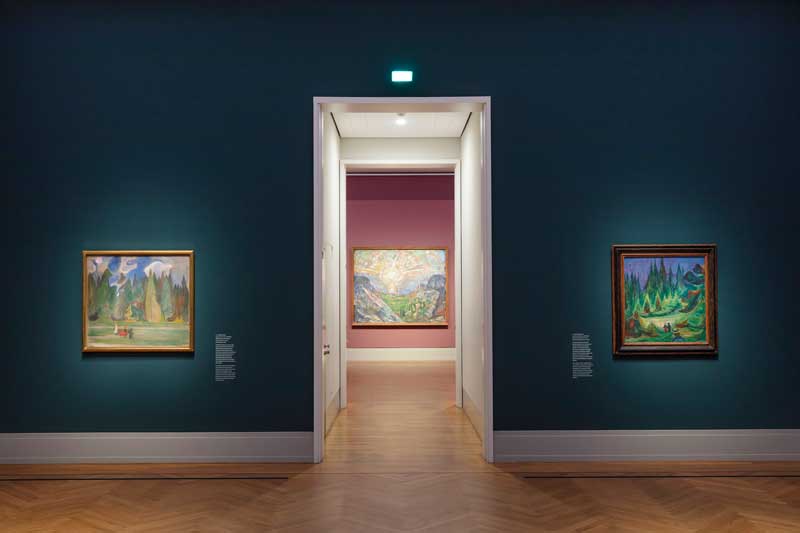 Amura,AmuraWorld,AmuraYachts, Vista de la instalación de la exposición <em><i>Edvard Munch: Trembling Earth</i></em> en el Museo Barberini. Foto: Museo Barberini / David von Becker.