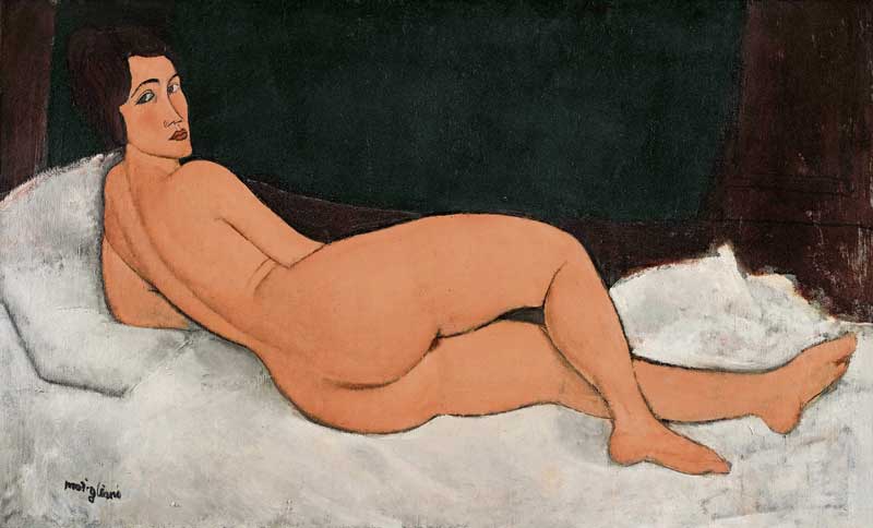 Amura,AmuraWorld,AmuraYachts, Amedeo Modigliani (1884-1920), <em><i>Desnudo reclinado (sobre el lado izquierdo)</i></em>, 1917.