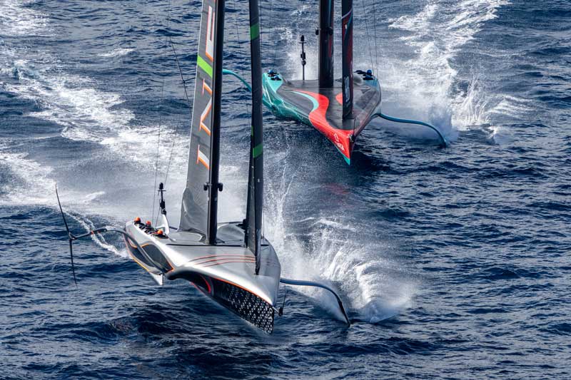 Amura,AmuraWorld,AmuraYachts, Ineos Brittania logró sobreponerse a una desventaja de 0-4 en la Louis Vuitton 37ª America's Cup.