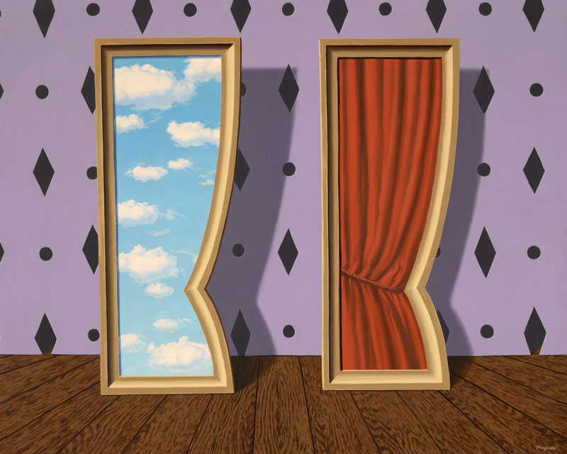 Amura,AmuraWorld,AmuraYachts, René Magritte, <em><i>La cour d'amour,</i></em> 1960. Óleo sobre lienzo. 78.7 x 100.3 cm.