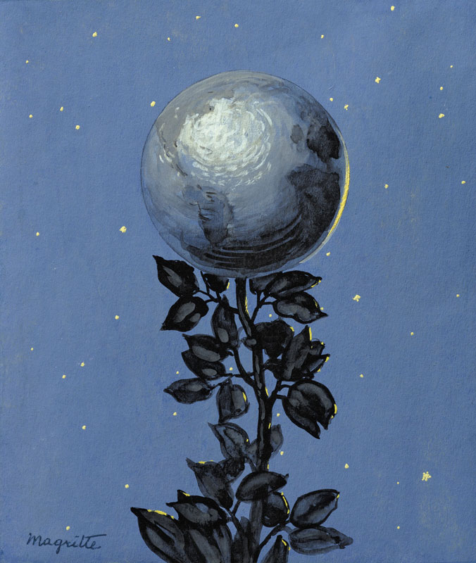 Amura,AmuraWorld,AmuraYachts, René Magritte (1898-1967), <em><i>Le grand style</i></em>, 1952. Gouache sobre cartón. Realizado en 1952. 17.3 x 14.8 cm.