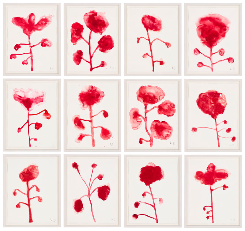 Amura,AmuraWorld,AmuraYachts, Louise Bourgeois (1911-2010), <em><i>Les Fleurs</i></em>, 2009. Gouache sobre papel.