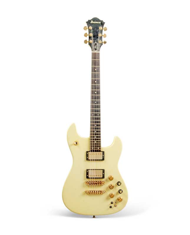 Amura,AmuraWorld,AmuraYachts, Ibanez, Nagoya, Japón, alrededor de 1980. Guitarra eléctrica de cuerpo sólido, prototipo Jeff Beck Signature, JB-10.