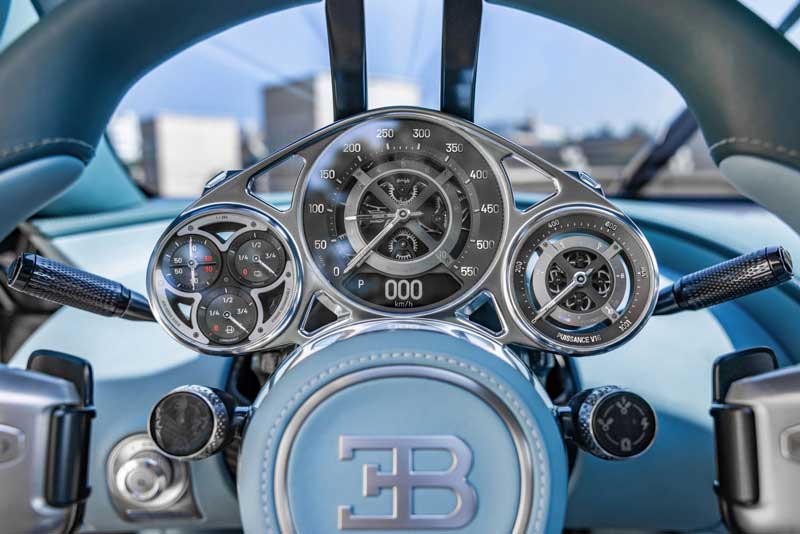 Amura,AmuraWorld,AmuraYachts, El espectacular tablero del Bugatti Tourbillon.