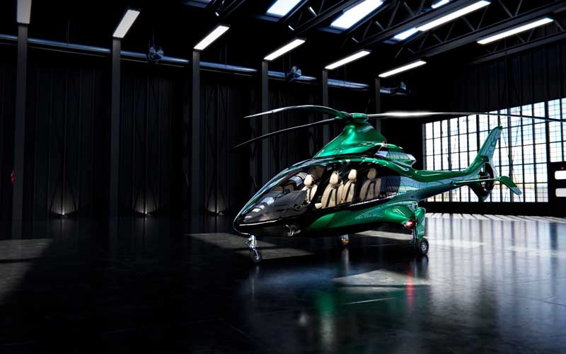 Amura,AmuraWorld,AmuraYachts, El HX50 está diseñado y fabricado en las instalaciones de Hill Helicopters, en el Reino Unido.