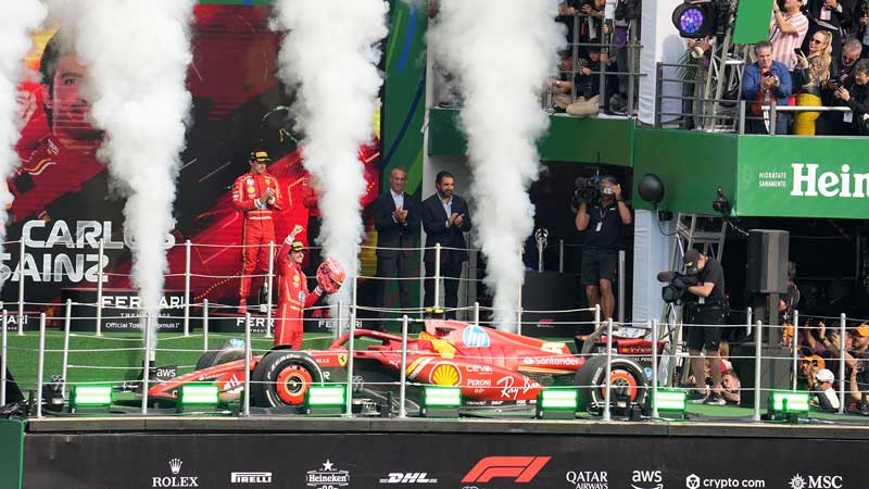 Amura,AmuraWorld,AmuraYachts, El español Carlos Sainz (Ferrari), fue el ganador del Gran Premio de la Ciudad de México.