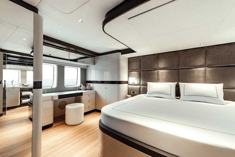 Amura,AmuraWorld,AmuraYachts, A todo lujo fue creada la suite del propietario del Zeelander 8.