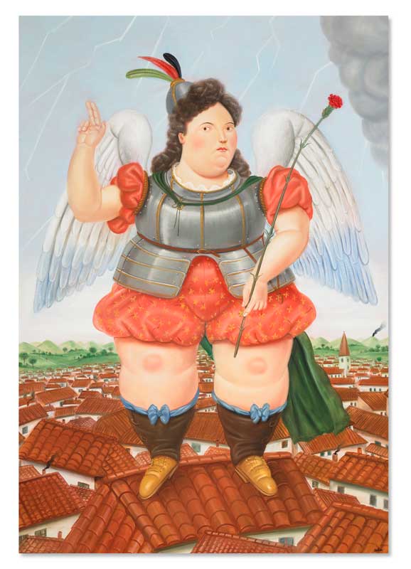 Amura,AmuraWorld,AmuraYachts, Fernando Botero, <em><i>Arcángel</i></em>, 1986. Óleo sobre lienzo. 200 x 136.5 cm.