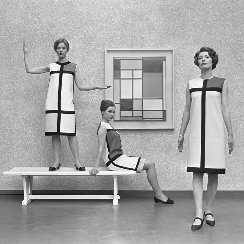Amura,AmuraWorld,AmuraYachts, Vestido Mondrian de Yves Saint Laurent, 1966. Eric Koch / Anefo - Nationaal Archief, CC BY-SA 3.0.