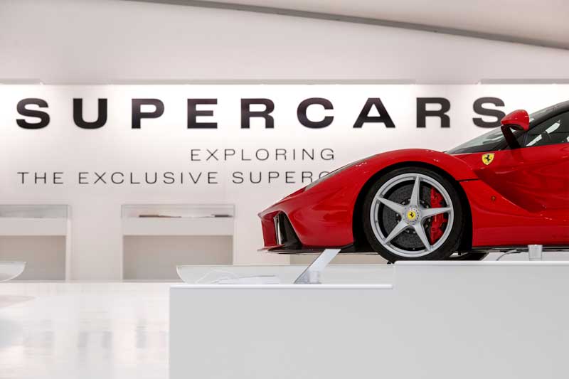 Amura,AmuraWorld,AmuraYachts, <em>Supercars</em>, un viaje inmersivo en la historia de los superdeportivos de Ferrari.