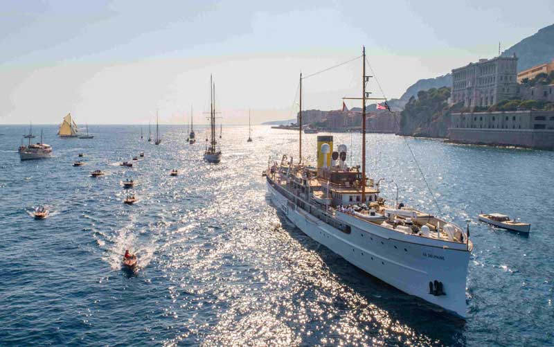 Amura,AmuraWorld,AmuraYachts, El SS <em>Delphine</em>, uno de los atractivos del 17ª Monaco Classic Week. Foto: @Francesco Ferri