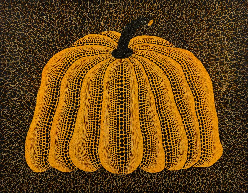 Amura,AmuraWorld,AmuraYachts, Yayoi Kusama (n. 1929), Calabaza, 1991. Acrílico sobre lienzo. 91×116.7 cm. Colección de la artista. © Yayoi Kusama.