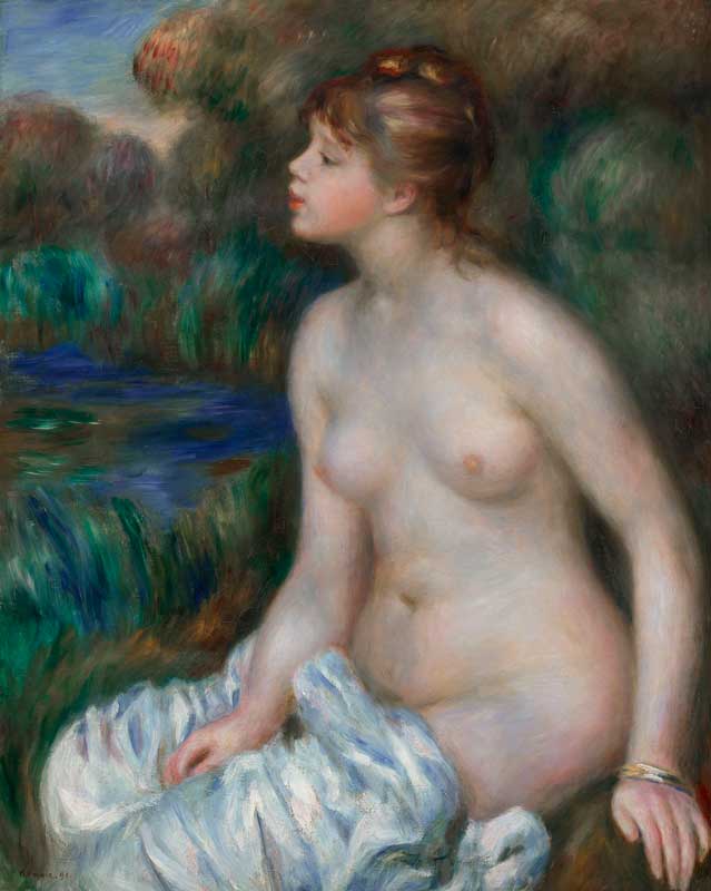 Amura,AmuraWorld,AmuraYachts, Pierre-Auguste Renoir (1841-1919), <em><i>Baigneuse</i></em>, 1891. Óleo sobre lienzo. 81 x 65 cm.