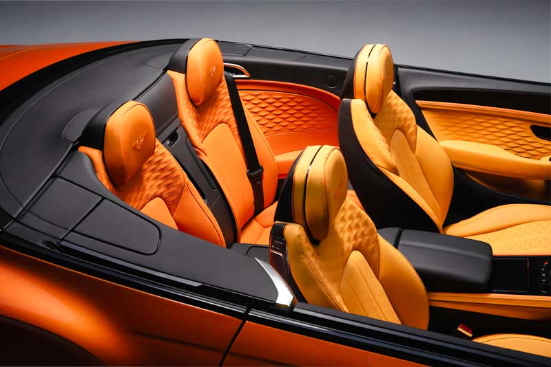 Amura,AmuraWorld,AmuraYachts, Los interiores del Continental GTC Speed.