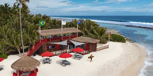 Surf Shack, el lugar de reunión en Maldivas