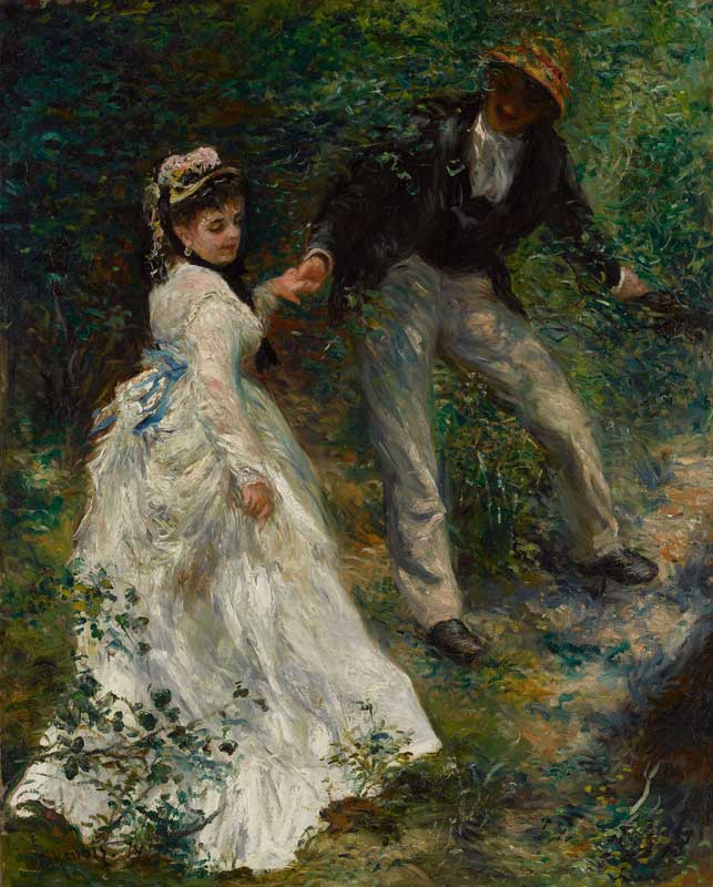 Amura,AmuraWorld,AmuraYachts, Pierre-Auguste Renoir (1841-1919),<em><i> El Paseo, </i></em>1870. Óleo sobre lienzo. 81.3×64.8 cm. Imagen cortesía del Museo J. Paul Getty.