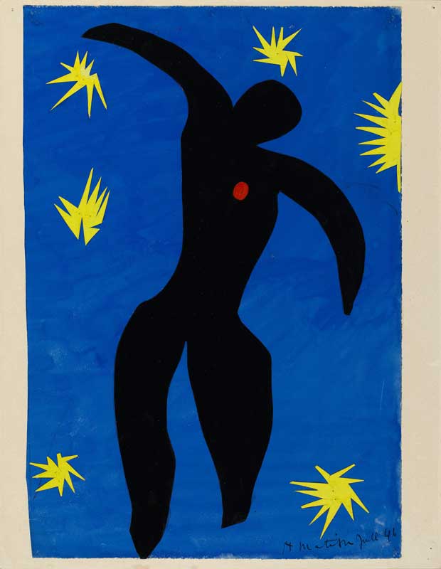 Amura,AmuraWorld,AmuraYachts, Henri Matisse (1869-1954),<em><i> Ícaro, de Jazz, </i></em>1943<em><i>. </i></em>Papeles pintados con gouache, recortados y pegados sobre papel montado sobre lienzo. Museo Nacional de Arte Moderno. Foto: Centro Pompidou, MNAM-CCI/Philippe Migeat.