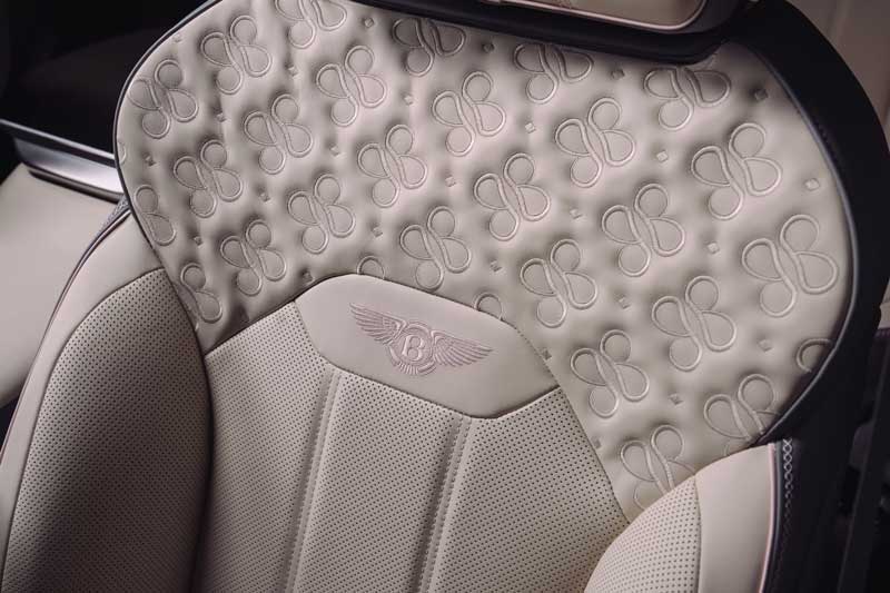 Amura,AmuraWorld,AmuraYachts, La personalización incluye los acabados de los asientos con el logotipo de Boodles.