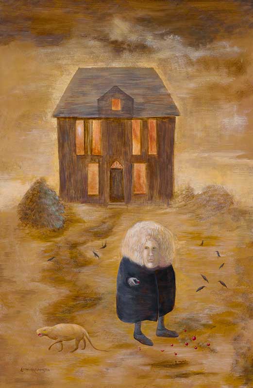 Amura,AmuraWorld,AmuraYachts, Leonora Carrington (1917-2011), <em><i>Sra. Ashton</i></em>, 1987. Acrílico sobre lienzo. 81.3×53 cm.