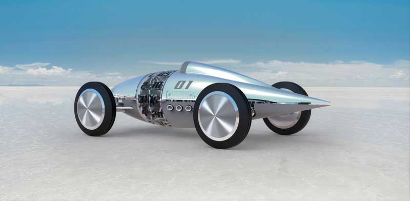 Amura,AmuraWorld,AmuraYachts, El Belly Tank Racer está realizado con latón chapado en paladio, acero inoxidable pulido, cristal acrílico para los cilindros y la cúpula.