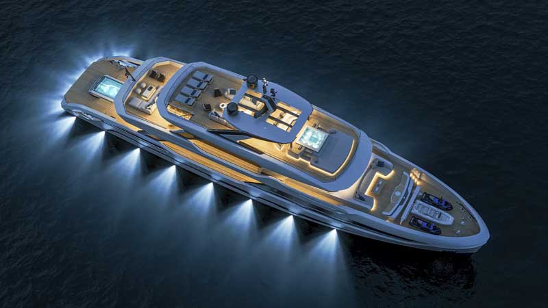 Amura,AmuraWorld,AmuraYachts, El primer DOM155 de Baglietto se entregará en 2029.