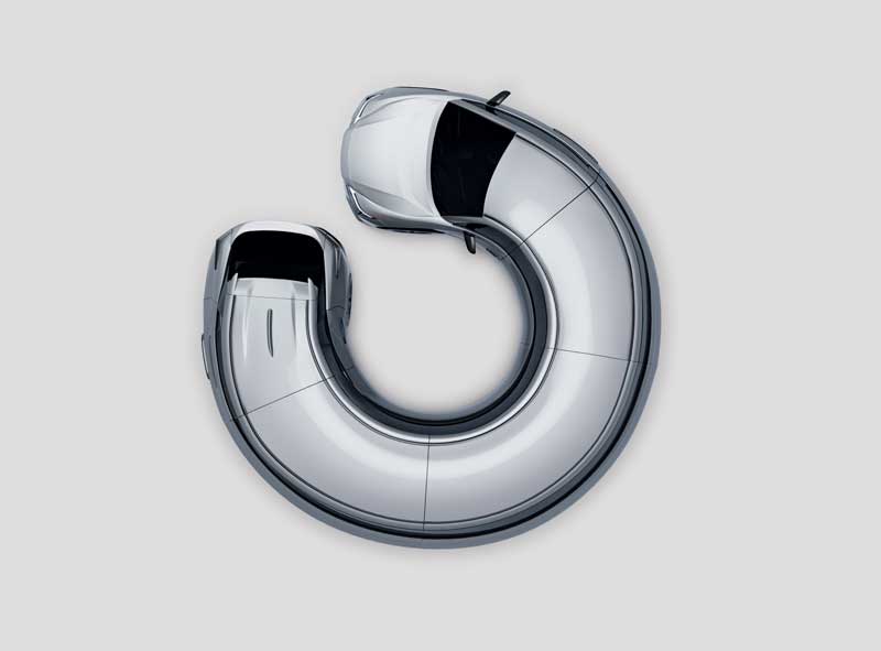 Amura,AmuraWorld,AmuraYachts, <em><i>Circle Car</i></em>, de la serie Motomorphosis, representa la imagen artística de un Lexus RZ 450e.