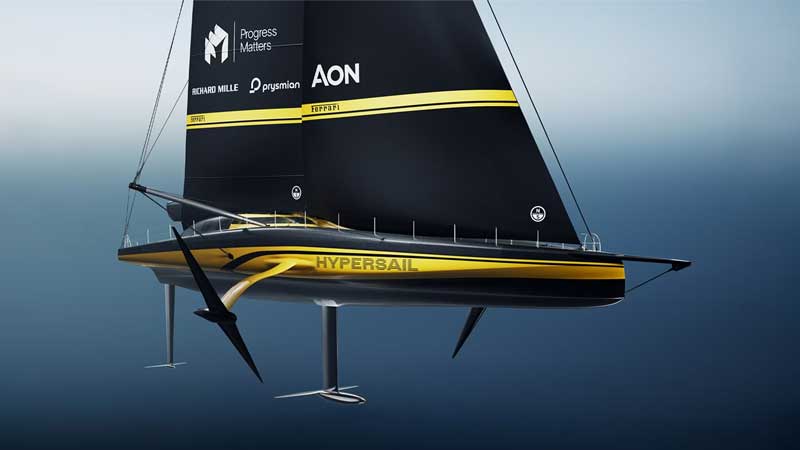 Amura,AmuraWorld,AmuraYachts, El Ferrari Hypersail se encuentra en fase de desarrollo.
