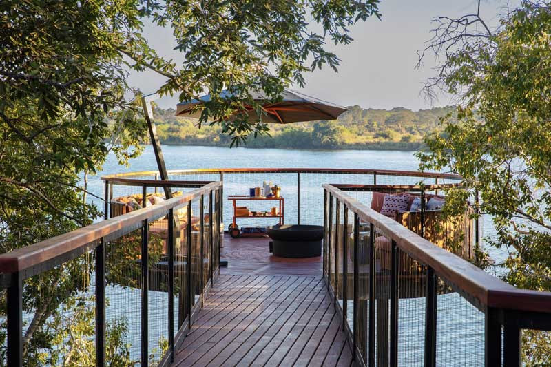 Amura,AmuraWorld,AmuraYachts, La vista al rìo Kafue desde la Suite Presidencial.