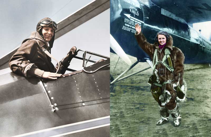 Amura,AmuraWorld,AmuraYachts, Amelia Earhart y Ruth Nichols.